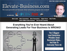 Tablet Screenshot of elevate-business.com